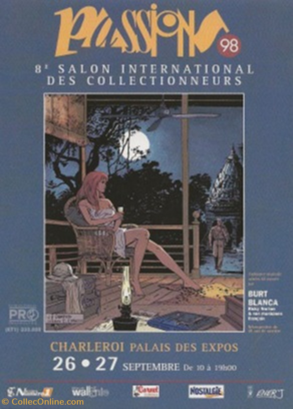 cartes postales bande dessinee charleroi belgique 1998