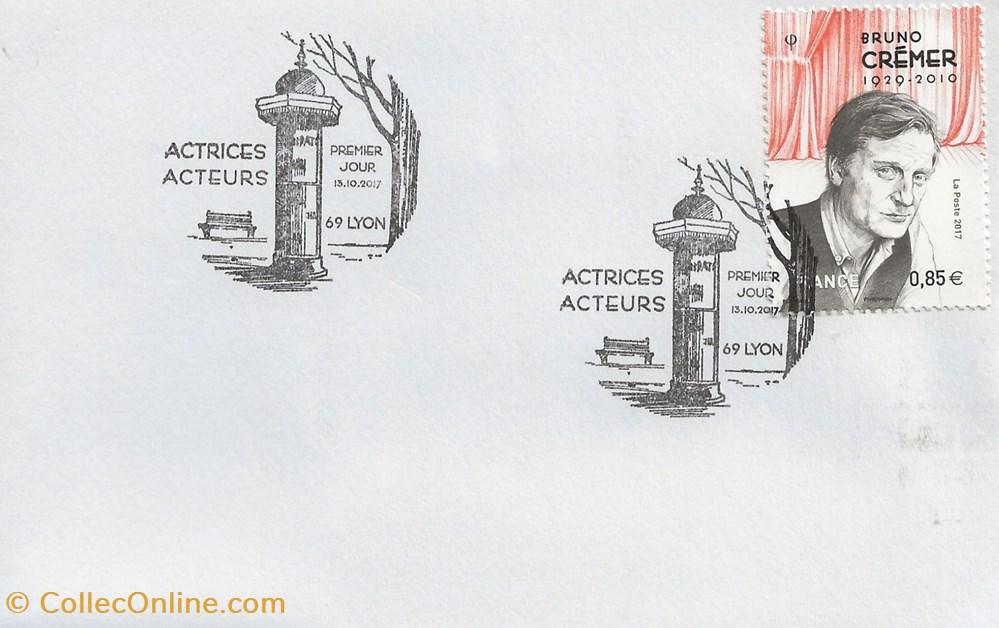 Lyon (69) 2017 Bruno Crémer timbres lyon 69 2017 bruno cremer