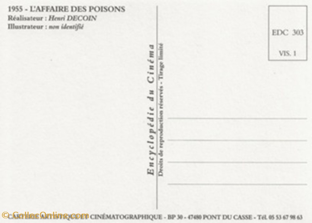 cartes postales autres l affaire des poisons