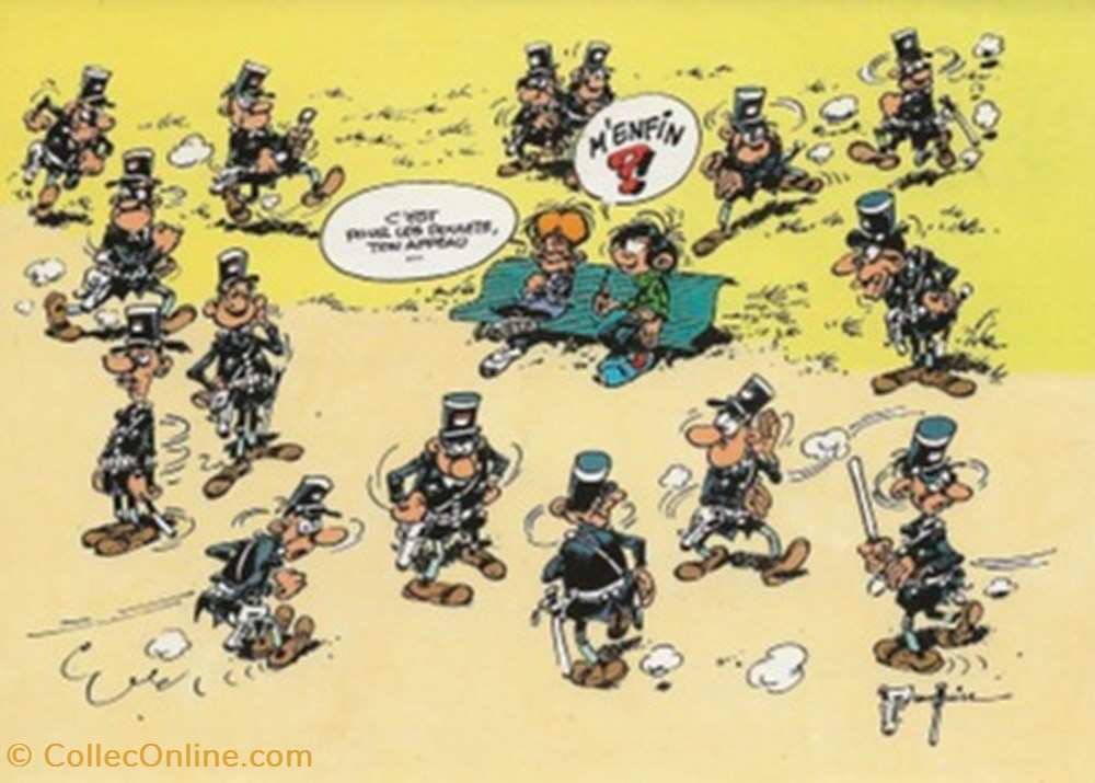 Gaston Lagaffe n°3 cartes postales bande dessinee gaston lagaffe n 3
