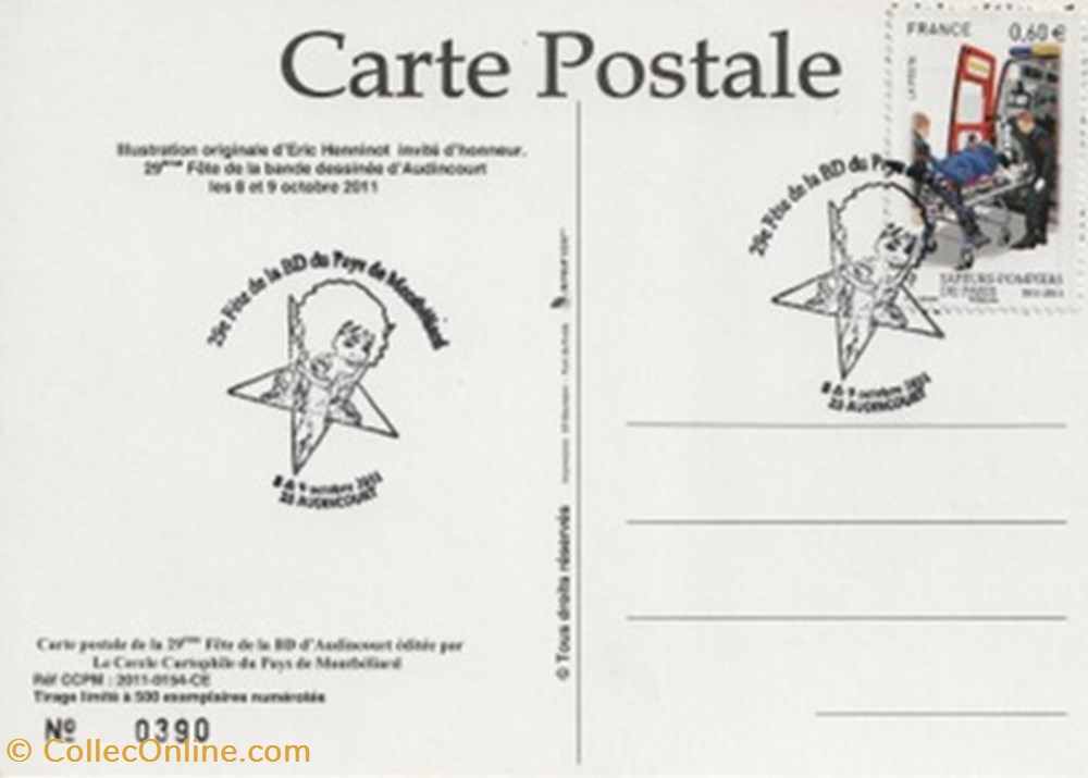 timbres audincourt 25 2011 29eme fete de la bd du pays de montbeliard