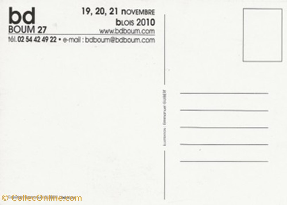 cartes postales bande dessinee blois 41 2010