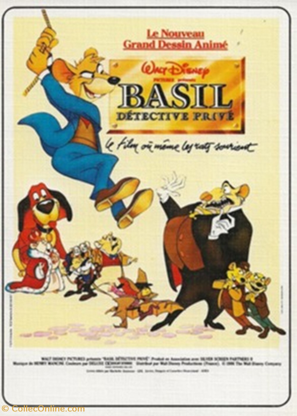 Basil, détective privé cartes postales autres basil detective prive