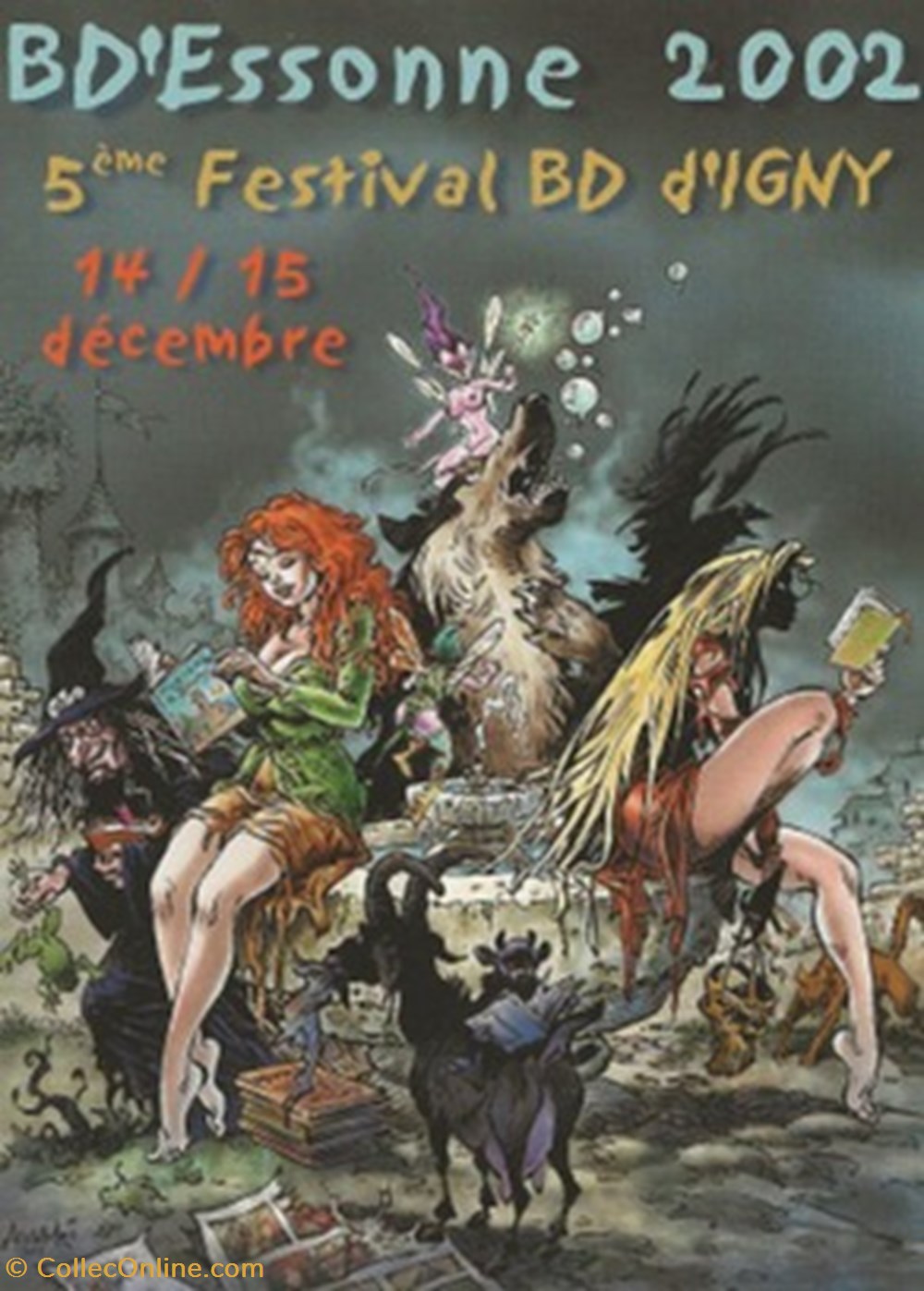 Igny (91) 2002 cartes postales bande dessinee igny 91 2002