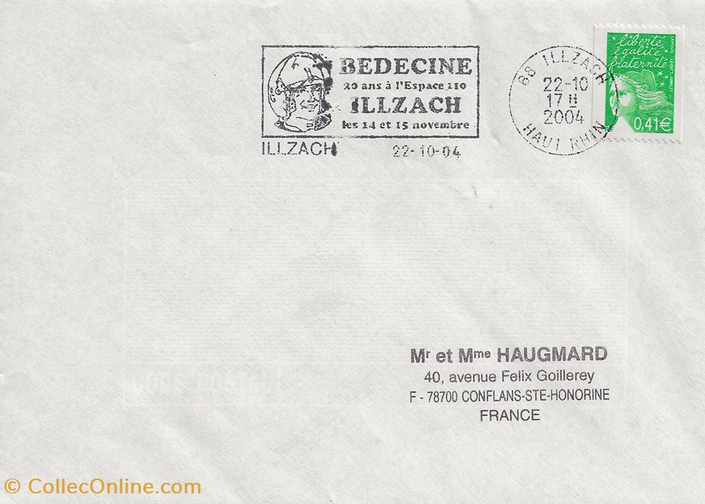 Illzach (68) 2004 Bédéciné timbres illzach 68 2004 bedecine