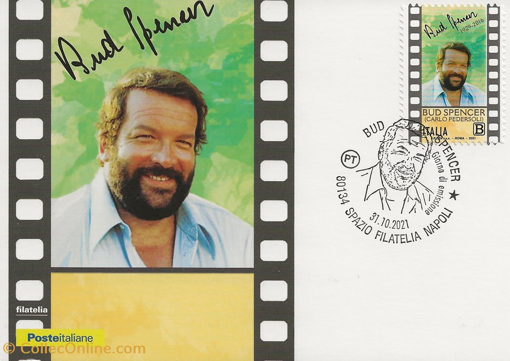 Napoli (Italie) 2021 Bud Spencer timbres napoli italie 2021 bud spencer