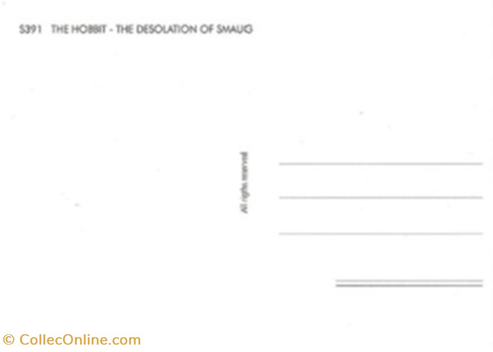 The hobbit : the desolation of smaug 2 cartes postales autres the hobbit the desolation of smaug