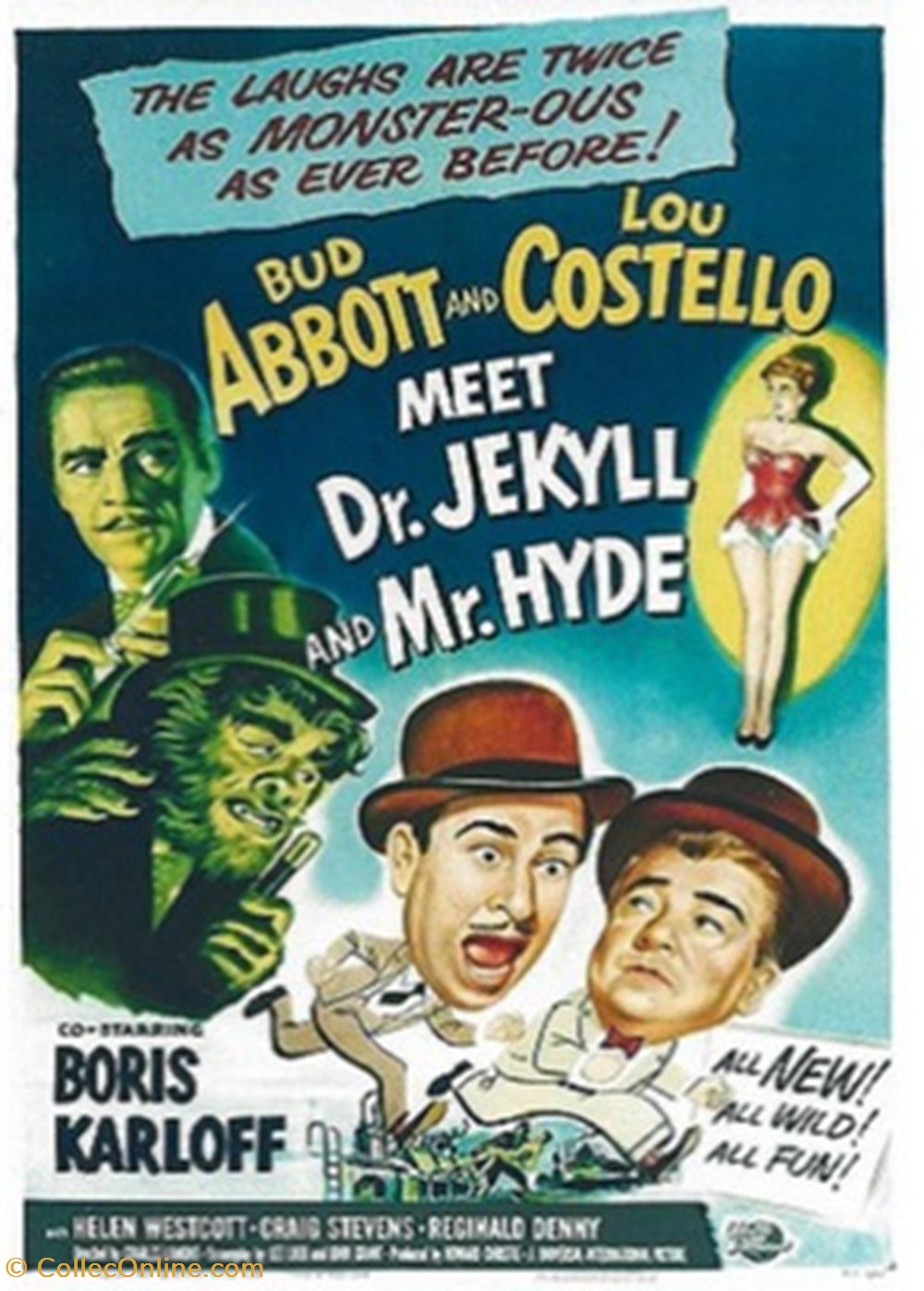 Abbot and Costello meet Dr. Kekyll and Mr. Hyde cartes postales autres abbot and costello meet dr kekyll and mr hyde