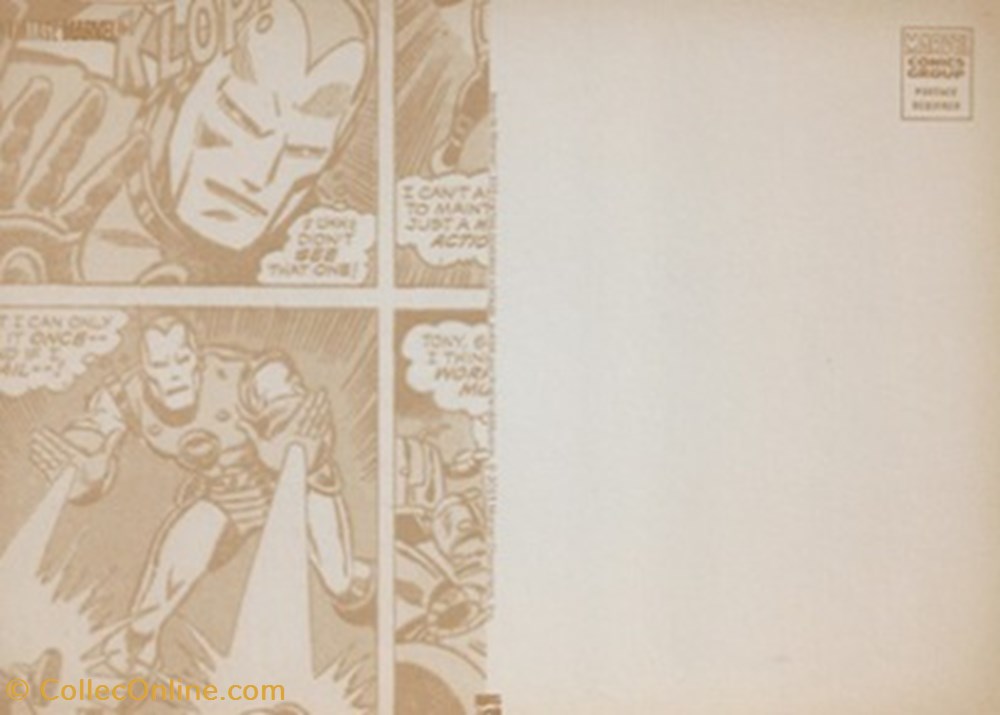 Marvel 2 cartes postales bande dessinee marvel