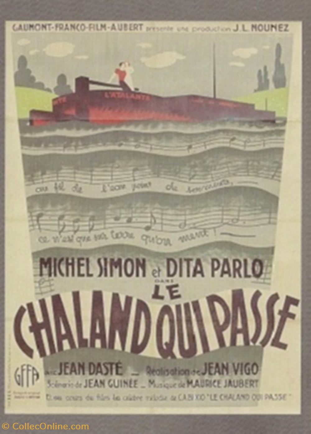 cartes postales autres le chaland qui passe
