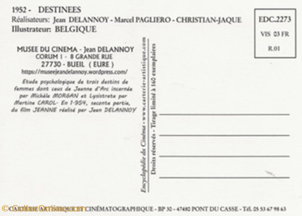Destinées cartes postales autres destinees