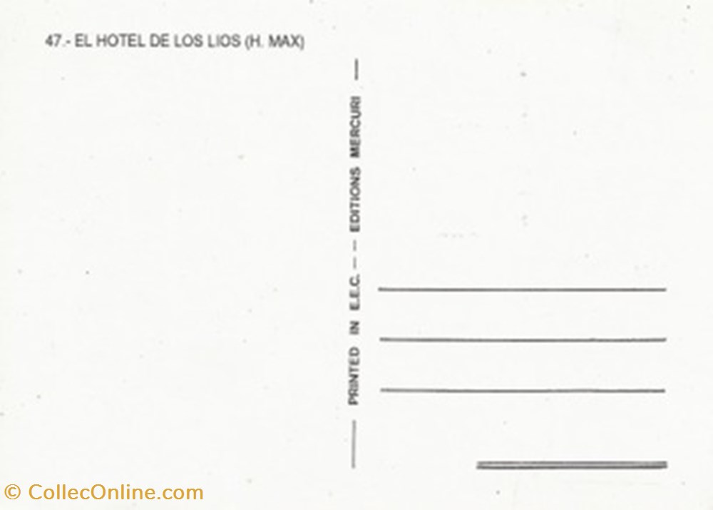 El hotel de los lios cartes postales autres el hotel de los lios