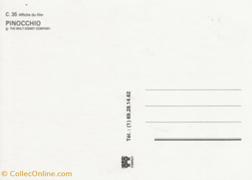 cartes postales autres pinocchio