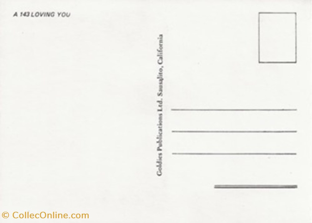 Loving you 2 cartes postales autres loving you