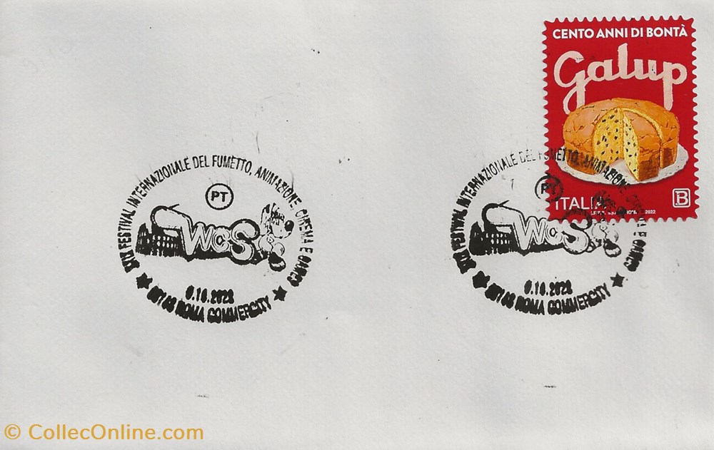 timbres roma italie 2022 xxix festival internazionale del fumetto animazione cinema games
