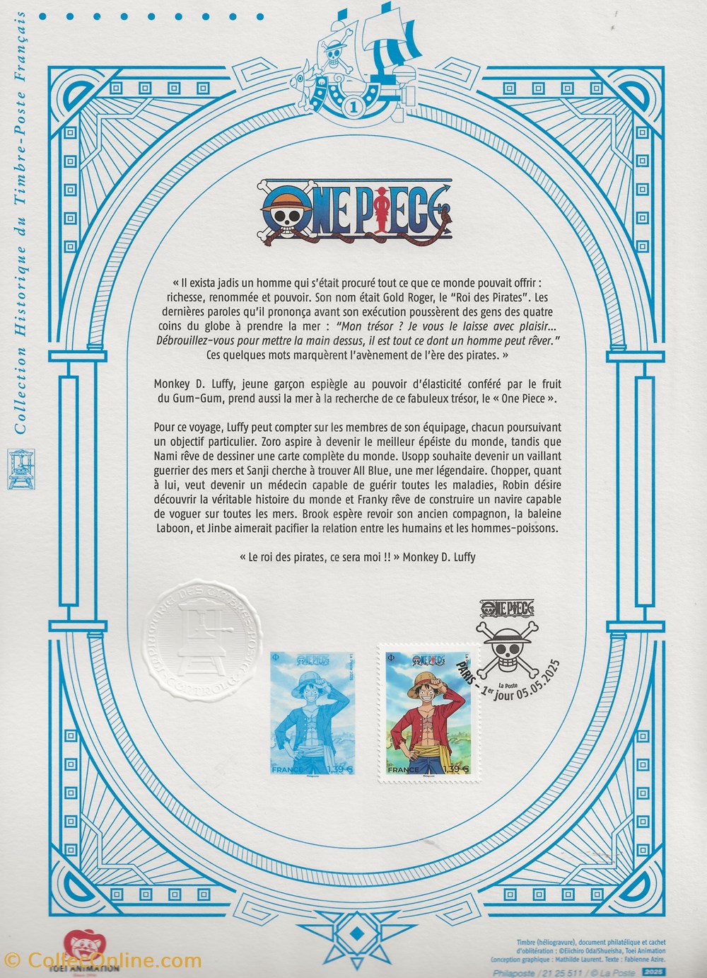 timbres zz feuillet one piece