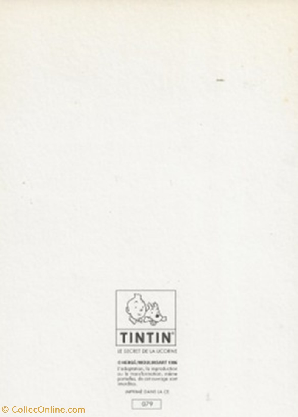 Tintin cartes postales bande dessinee tintin