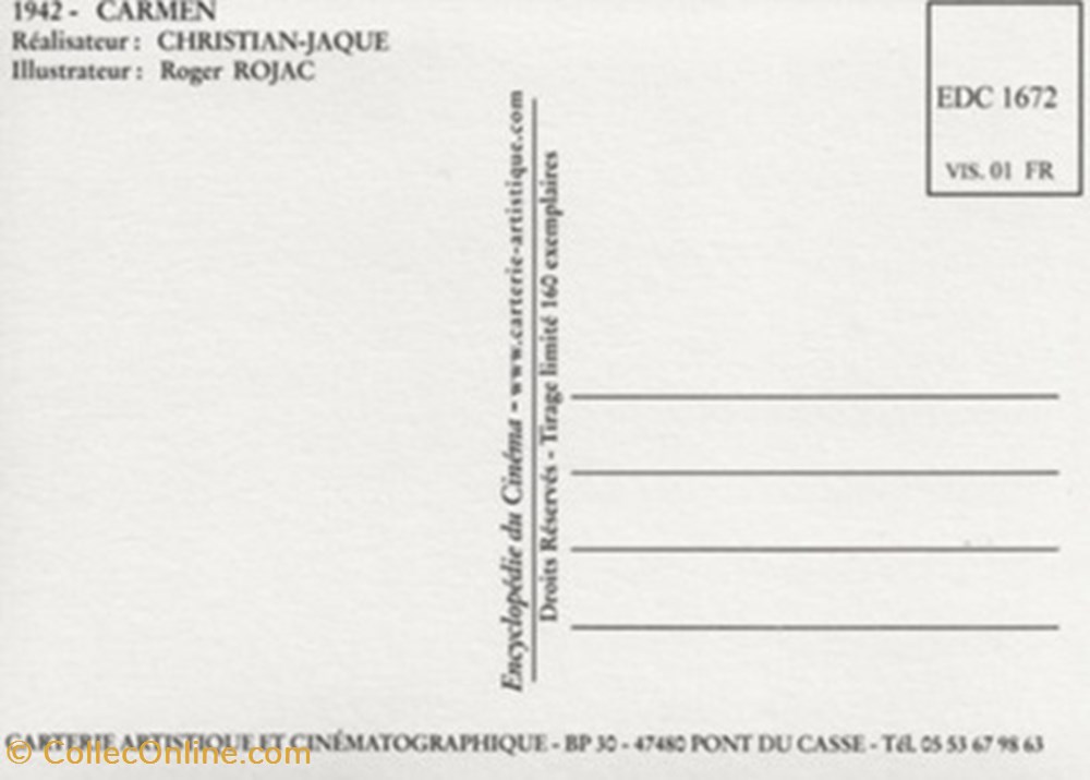 cartes postales autres carmen