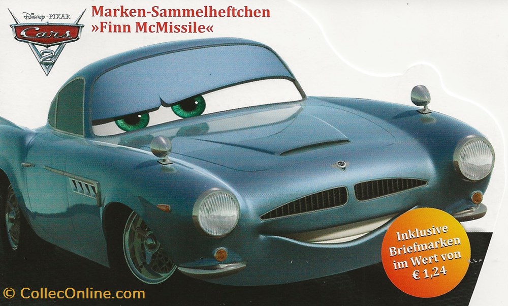ZZZ Carnet (Autriche) 2011 Cars 2 - Finn McMissiles timbres zzz carnet autriche 2011 cars 2 finn mcmissiles