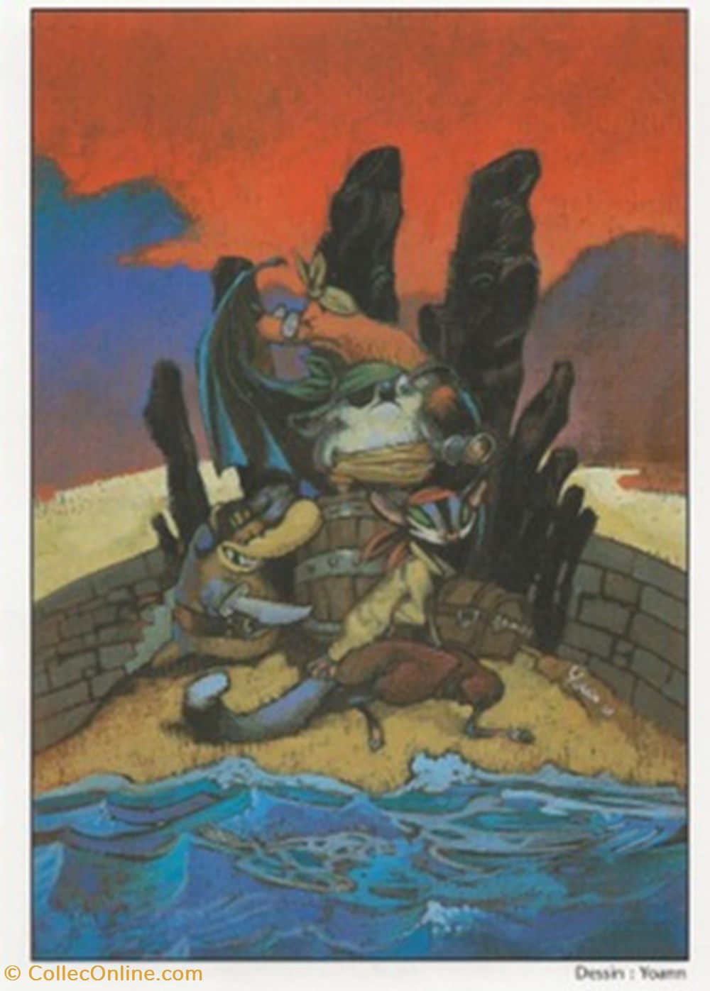 cartes postales bande dessinee saint malo 35 2002