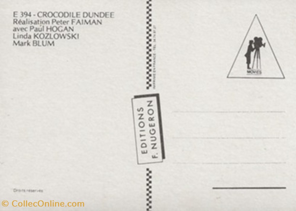 cartes postales autres crocodile dundee