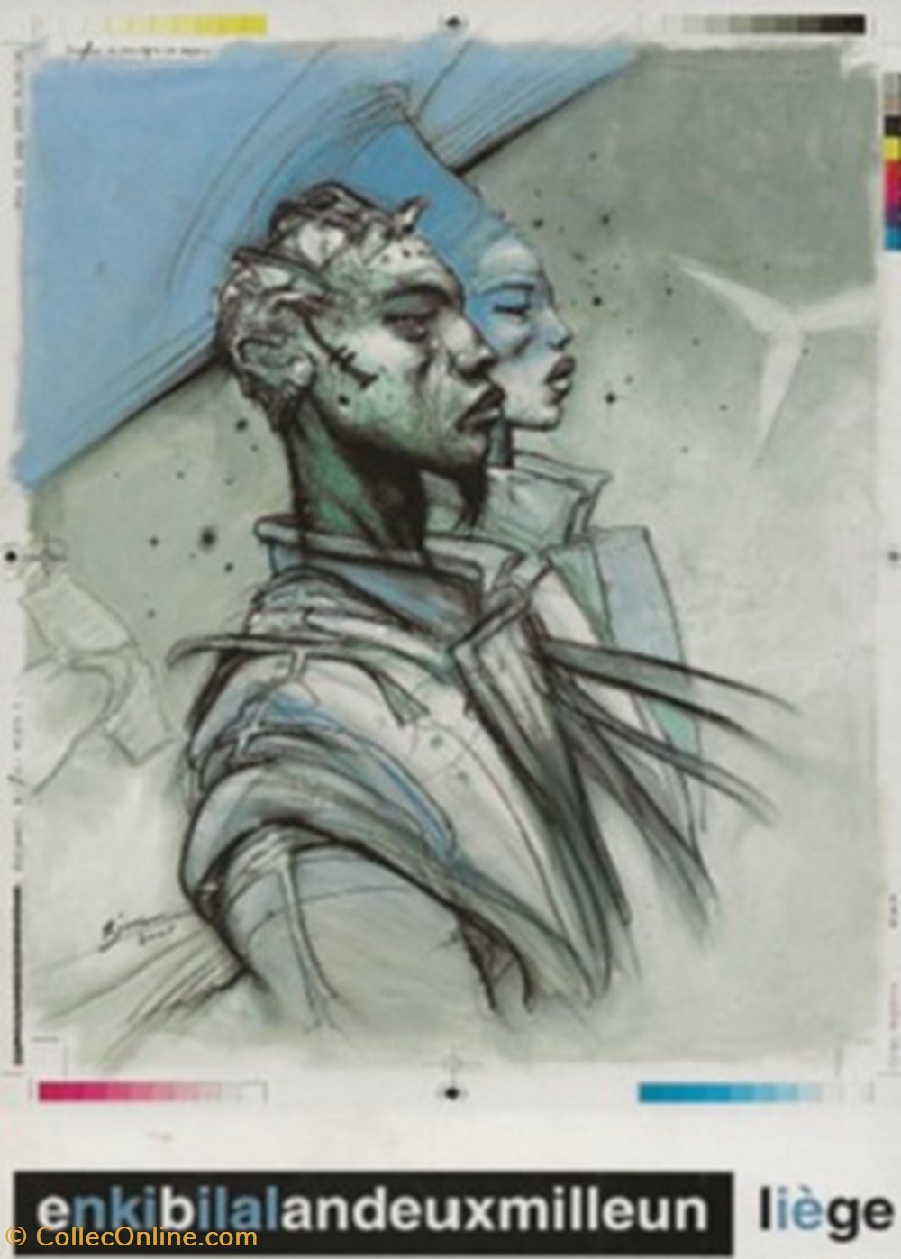 Enki Bilal cartes postales bande dessinee enki bilal
