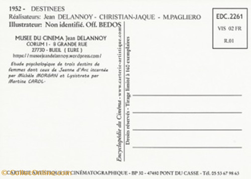 Destinées cartes postales autres destinees
