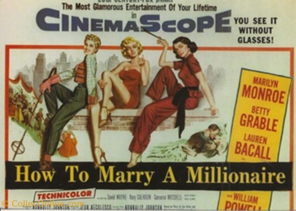 How to marry a millionaire cartes postales autres how to marry a millionaire