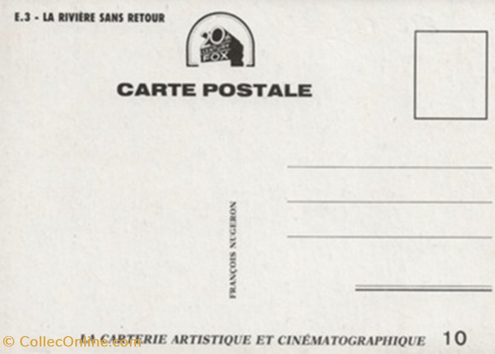 cartes postales autres riviere sans retour