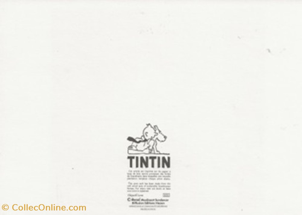 cartes postales bande dessinee tintin