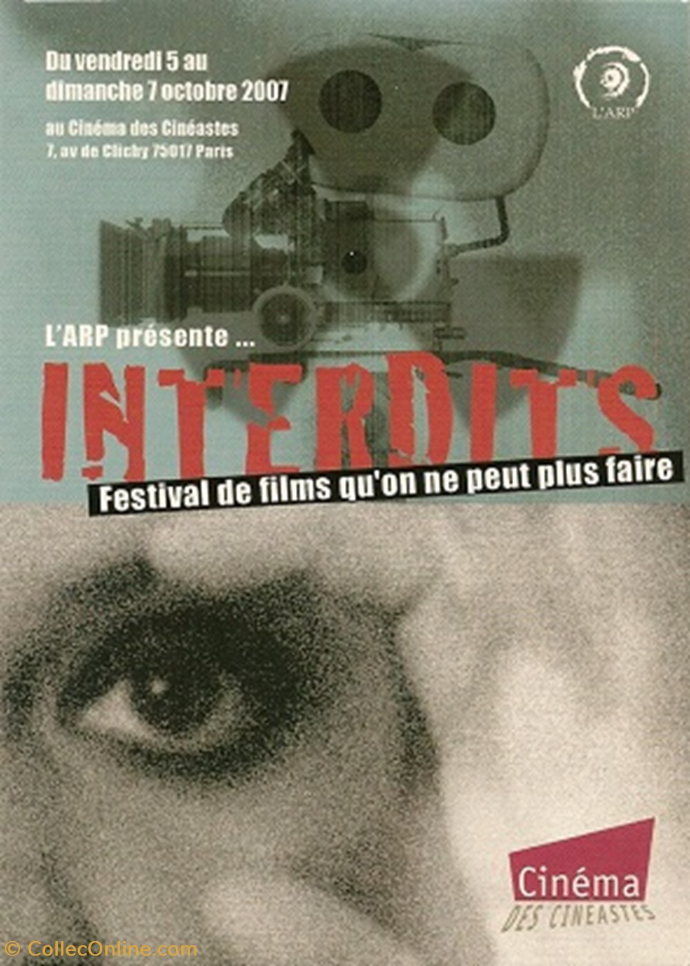 Paris Festival de films interdits 2007 cartes postales autres paris festival de films interdits 2007