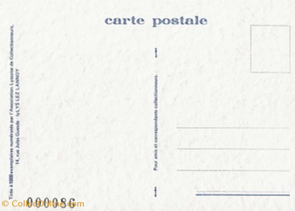 cartes postales bande dessinee lys lez lannoy 59 1989
