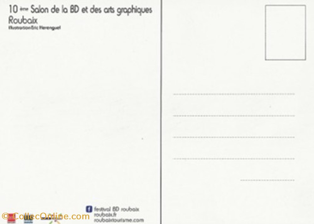 Roubaix (59) 2015 cartes postales bande dessinee roubaix 59 2015