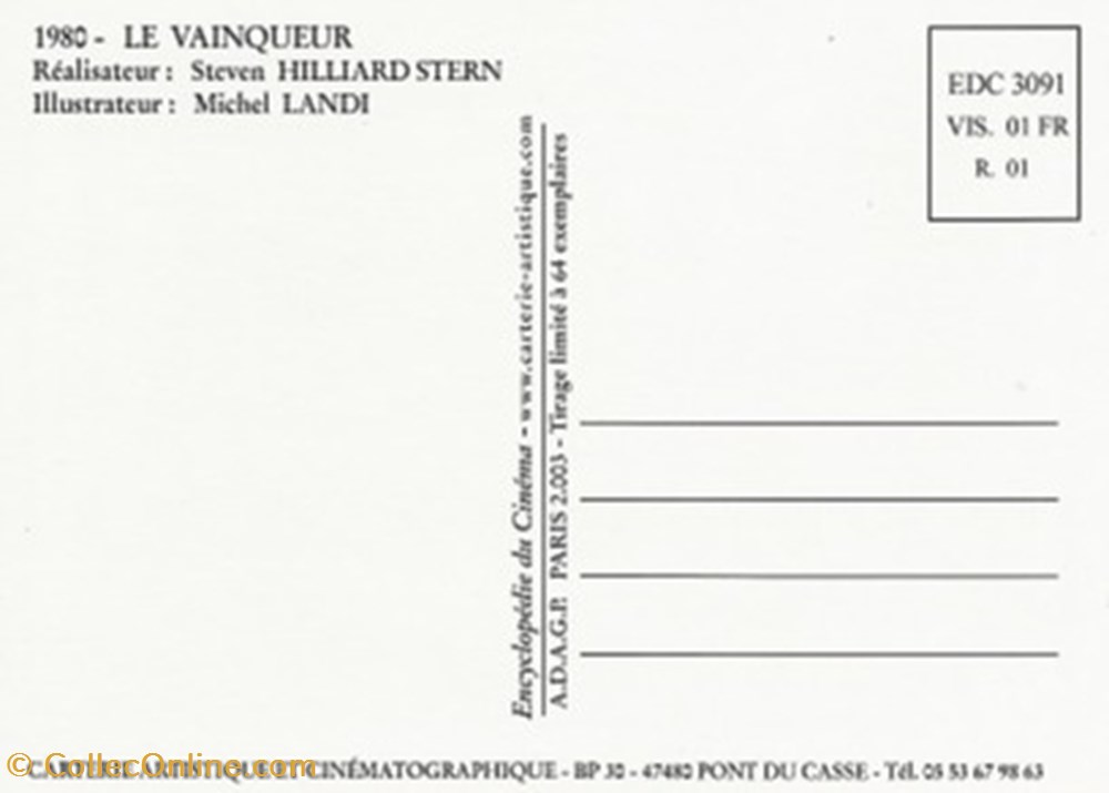 Le vainqueur cartes postales autres le vainqueur