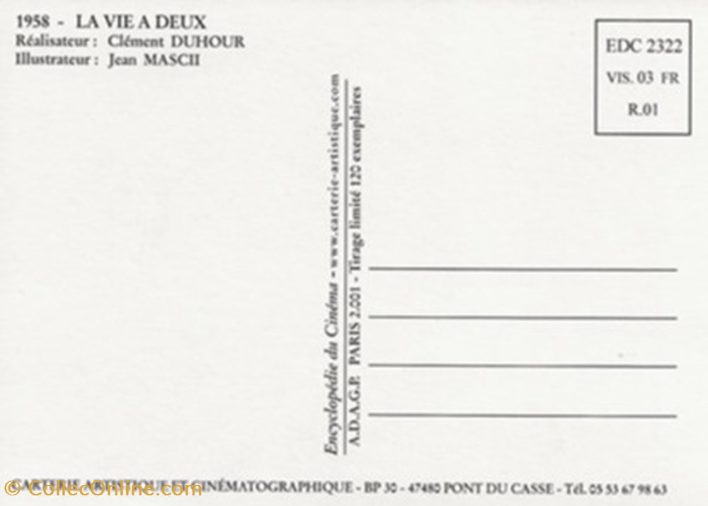 La vie à deux cartes postales autres la vie a deux