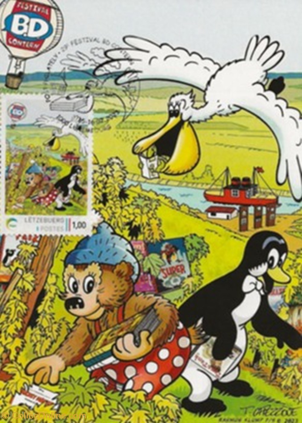 Contern (Luxembourg) 2023 cartes postales bande dessinee contern luxembourg 2023