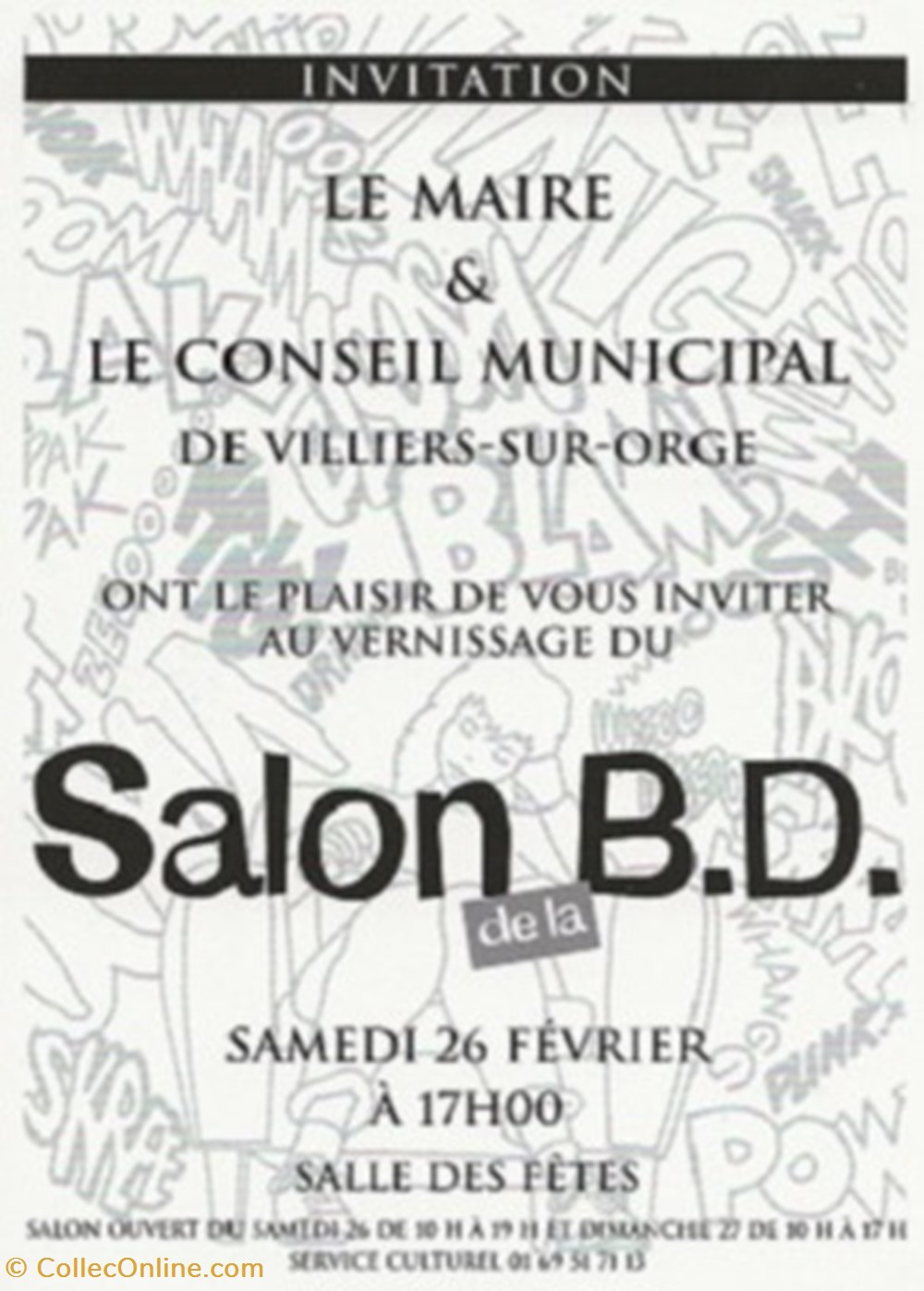 cartes postales bande dessinee villers sur orge 91 2000
