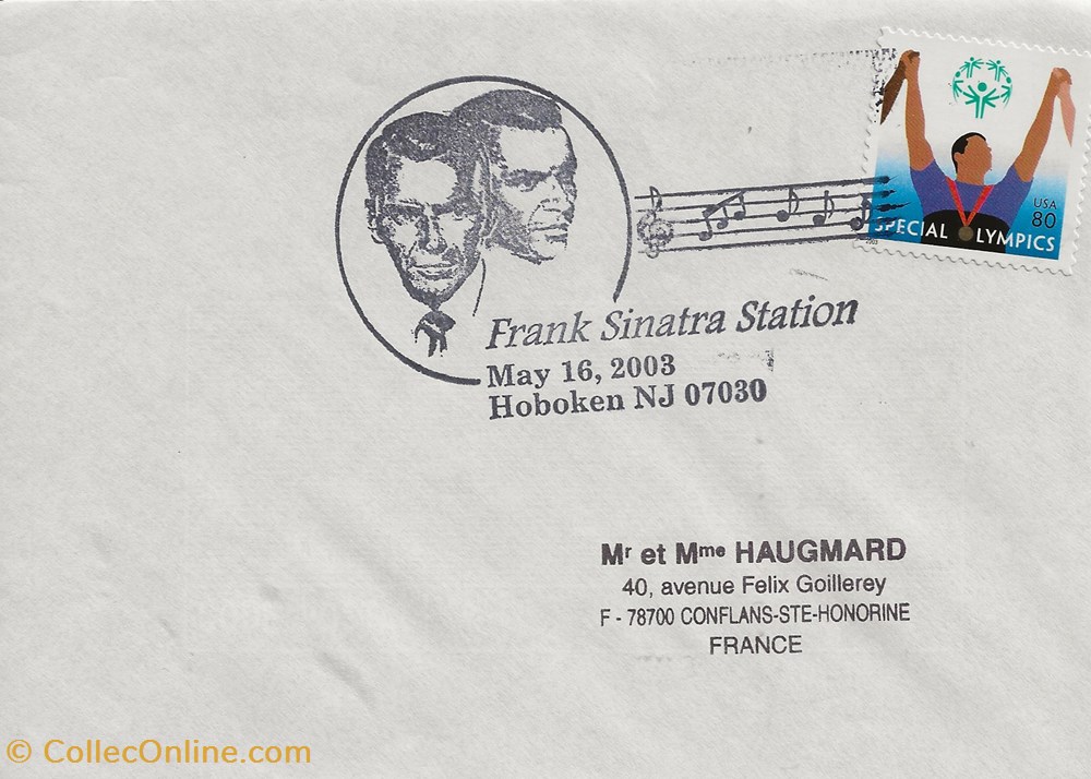Hoboken (Etats-Unis) 2003 Frank Sinatra station timbres hoboken etats unis 2003 frank sinatra station