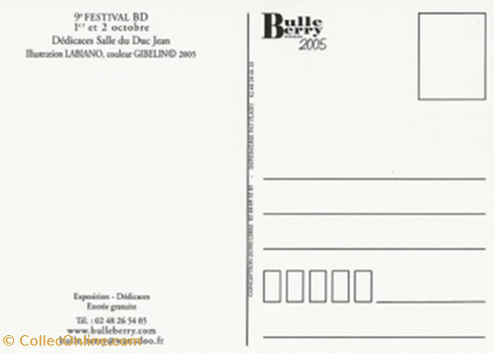 Bourges (18) 2005 cartes postales bande dessinee bourges 18 2005