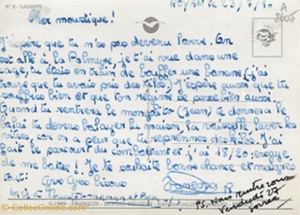 Gaston Lagaffe cartes postales bande dessinee gaston lagaffe