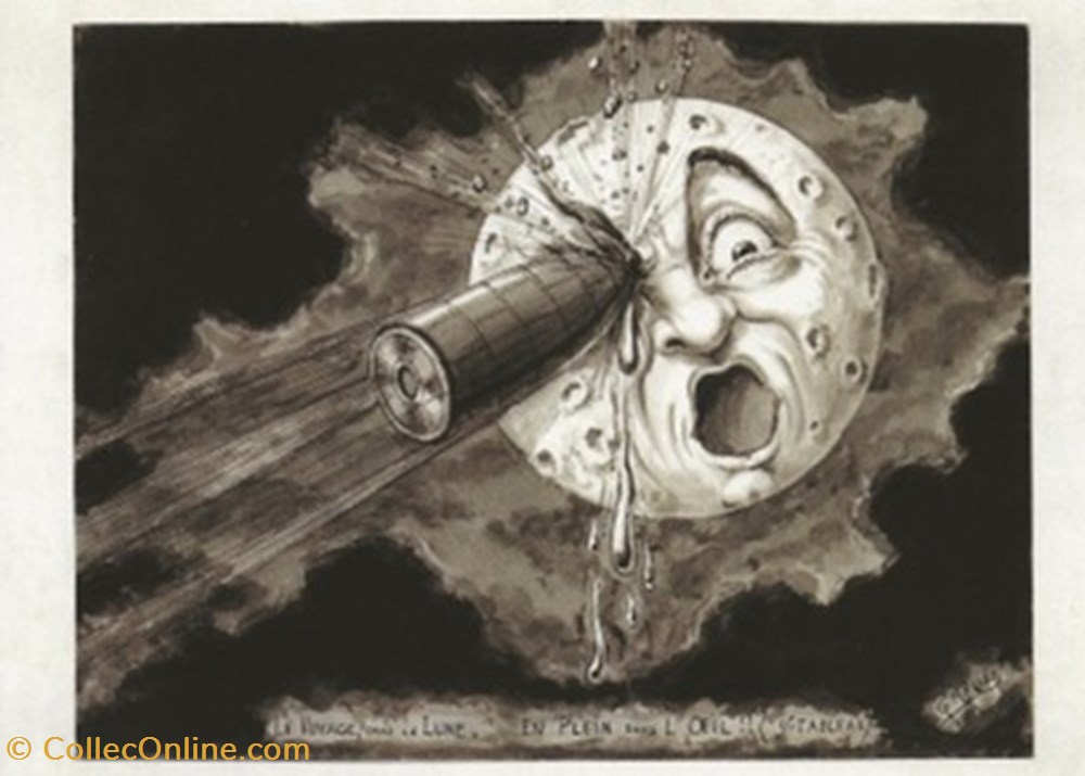 ZZ Méliès Le voyage dans la lune (4) cartes postales autres zz melies le voyage dans la lune 4