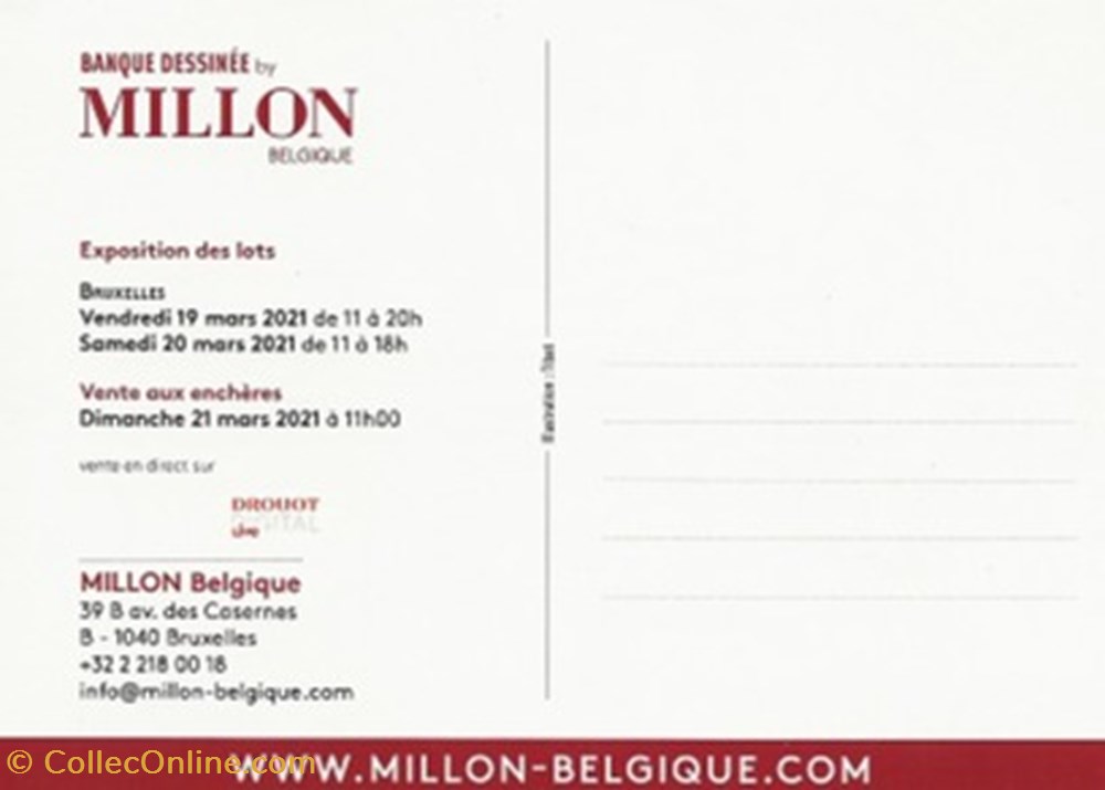 cartes postales bande banque dessinee 58 210321