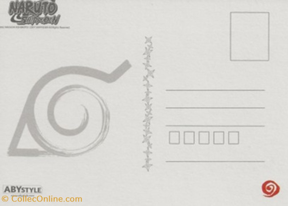 Naruto shippuden cartes postales bande dessinee naruto shippuden