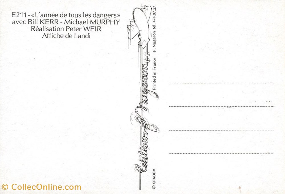 L'année de tous les dangers cartes postales autres l annee de tous les dangers