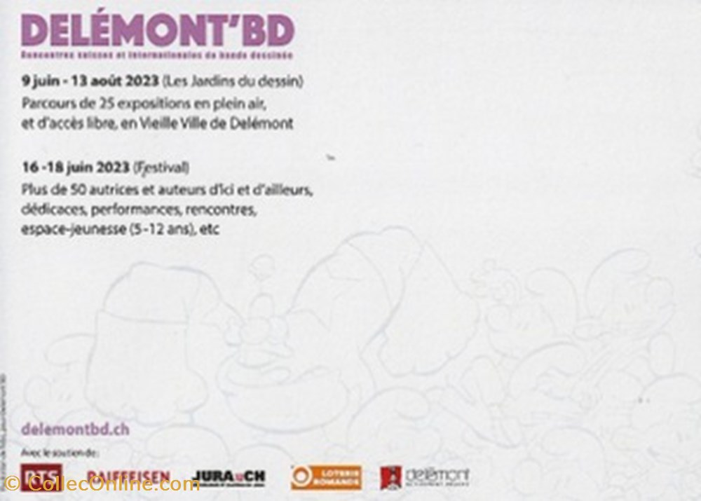 Délémont (Suisse) 2023 cartes postales bande dessinee delemont suisse 2023