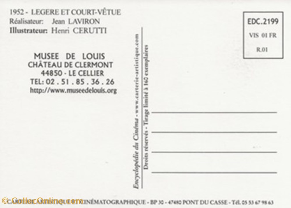 cartes postales autres legere et court vetue