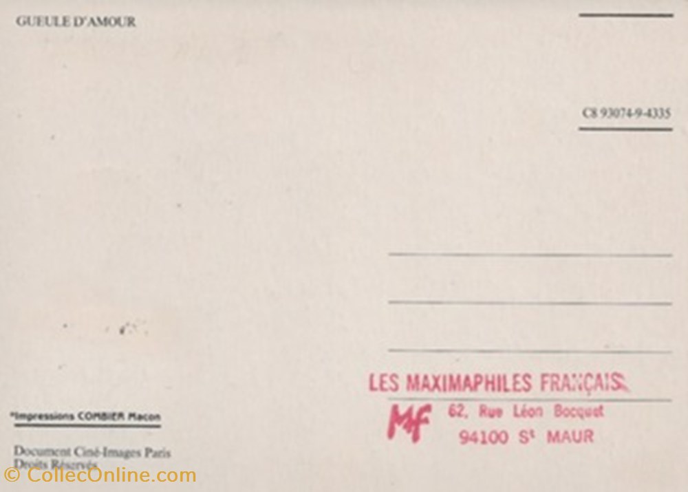 Gueule d'amour cartes postales autres gueule amour
