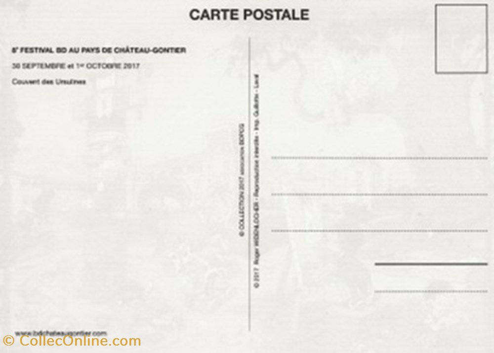 Château-Gontier (55) 2017 cartes postales bande dessinee chateau gontier 55 2017