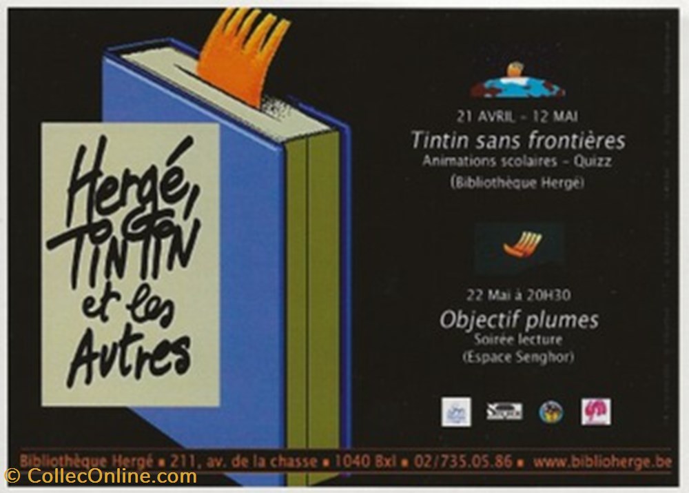 Tintin cartes postales bande dessinee tintin