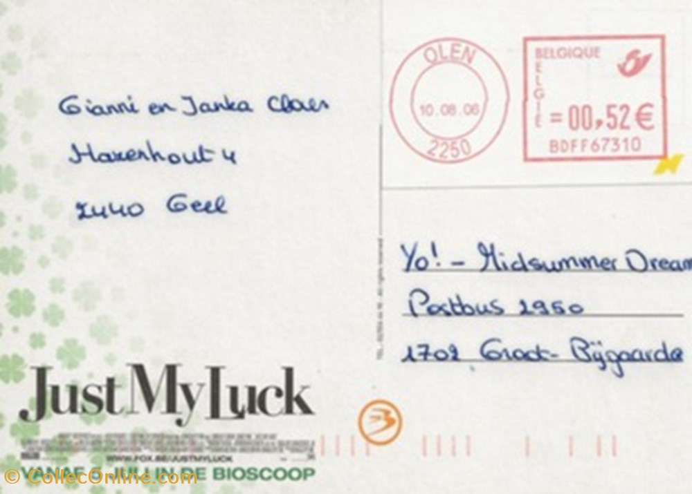 Just my luck cartes postales autres just my luck